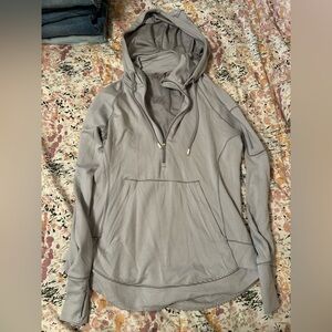 Athleta Lightweight Gray Hoodie Jacket